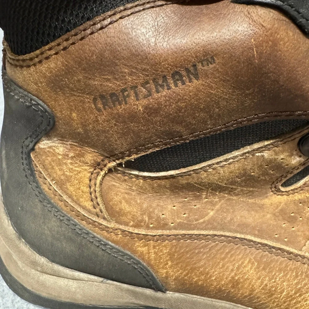 Craftsman Boots‎ Mens 13 D Safety Toe Hiker Brown Work Leather Utility